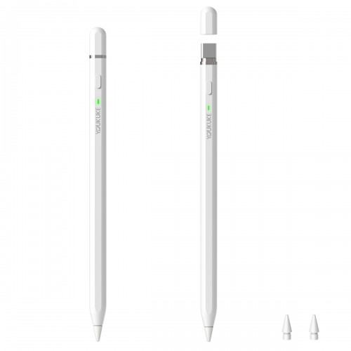 YOUKUKE G19-C Active Stylus Pen Pencil for iPad 2018-2022 with Built-in USB-C Charging Port