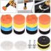 YOUKUKE 3-Inch 22Pcs Polishing Sponge Car Set for Car Polishing Attachment