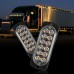 YOUKUKE 4in1 12 LED Flash Strobe Warning Light Remote Control Amber 12V/24V