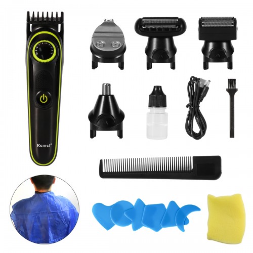 YOUKUKE Digital LCD Display Electric Hair Clipper Multifunctional Nose Hair Trimmer