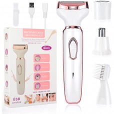 YOUKUKE Cordless Ladies Shaver 4 in 1 Electric Shaver for Women Rechargeable 