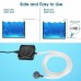 YOUKUKE Mini Aquarium Air Pump 1W Quiet Fish Tank Oxygen Pump with Air Stone Check Valve