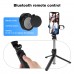 YOUKUKE Bluetooth Selfie Stick Selfistick Tripod Extendable 1m with Remote Shutter Fill-Light LED