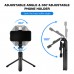 YOUKUKE Bluetooth Selfie Stick Selfistick Tripod Extendable 1m with Remote Shutter Fill-Light LED