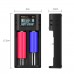 YOUKUKE 2-Slot LCD Display Battery Charger for Lithium/AAA/AA Rechargeable Batteries 