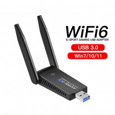 YOUKUKE 802.11ax 1800Mbps Wireless USB WiFi 6 Adapter for Desktop PC Laptop 