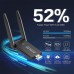 YOUKUKE 802.11ax 1800Mbps Wireless USB WiFi 6 Adapter for Desktop PC Laptop 