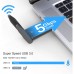 YOUKUKE 802.11ax 1800Mbps Wireless USB WiFi 6 Adapter for Desktop PC Laptop 