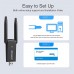 YOUKUKE 802.11ax 1800Mbps Wireless USB WiFi 6 Adapter for Desktop PC Laptop 