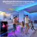 YOUKUKE Flexibel WiFi Neon RGB LED Streifen mit Fernsteuerung und App-Kontrolle (5m)