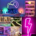 YOUKUKE Flexibel WiFi Neon RGB LED Streifen mit Fernsteuerung und App-Kontrolle (5m)