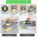 YOUKUKE 14in1 Vegetable Chopper Veggie Slicer Cutter Grater Dicer with Drain Basket Container