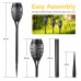 YOUKUKE Solar Flickering Dancing Flame Lights Waterproof Outdoor Garden Decorative (6-Pack)