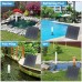 YOUKUKE 1.8W Solar Powered Water Feature Fountain Pump with Filter Garden Pool Pond