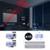 YOUKUKE LED Digital Alarm Clock Radio Projection with Temperature and Humidity Mirror Clock 