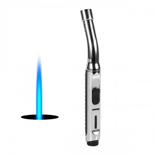 YOUKUKE Candle Lighter Refillable Long Jet Lighters for BBQ, Stove, Kitchen, Camping (Sold Without Fuel)