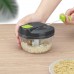 YOUKUKE Portable Kitchen Manual Food Processor Vegetable Chopper 520ml 3 Blades