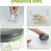 YOUKUKE Portable Kitchen Manual Food Processor Vegetable Chopper 520ml 3 Blades