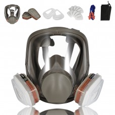 YOUKUKE 17in1 Full Face Respirator Reusable Gas Cover Organic Vapor Mask 