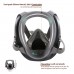 YOUKUKE 17in1 Full Face Respirator Reusable Gas Cover Organic Vapor Mask 