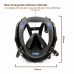 YOUKUKE 17in1 Full Face Respirator Reusable Gas Cover Organic Vapor Mask 