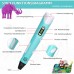 YOUKUKE 3D Printing Pen Drawing Pen Set with LCD + 12 Colors x 3m PLA Filaments