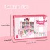 YOUKUKE Dollhouse - 4 Tier 11 Rooms Pink DIY Role Play Playset with RGB LED Strip Light