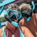 YOUKUKE Snorkel Set Adults Snorkeling Gear Anti-Fog Panoramic View Swim Mask Dry Top Snorkel Kit 