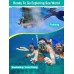 YOUKUKE Snorkel Set Adults Snorkeling Gear Anti-Fog Panoramic View Swim Mask Dry Top Snorkel Kit 