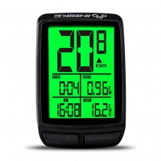 YOUKUKE Bicycle Speedometer Wireless Backlight LCD Large Display Waterproof Stopwatch